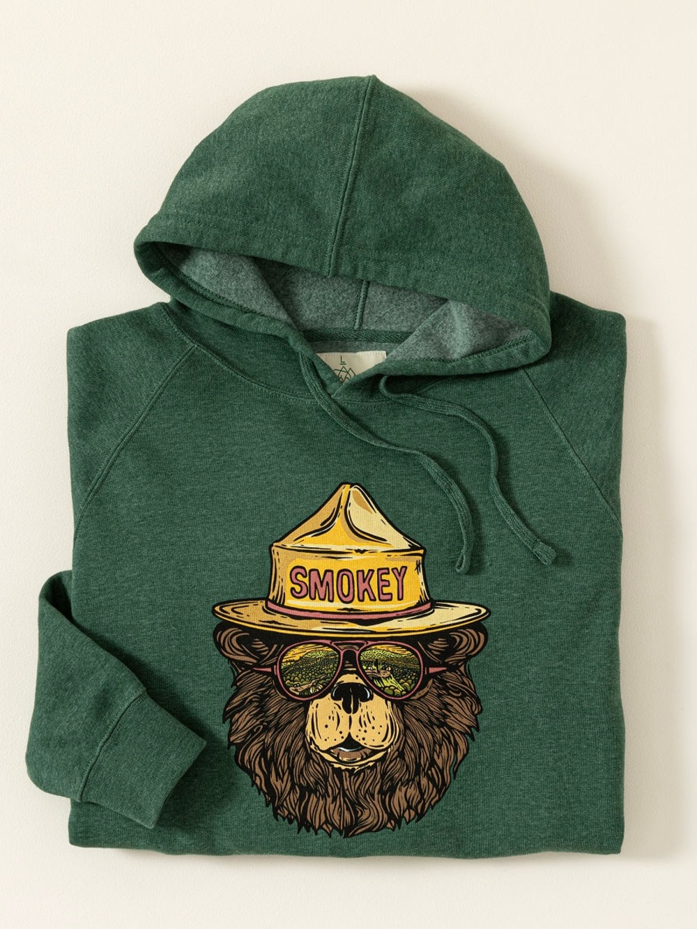 Wild Tribute Smokey the Bear green hoodie